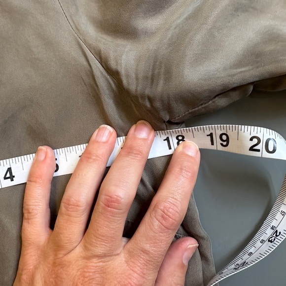 ESQUALO Silky Boxy crew neck Tunic Dress Greenish Gray 3/4 Sleeves size Small - Picture 7 of 9